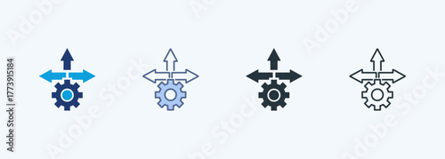 Flexibility Multiple Style Icon Collection 