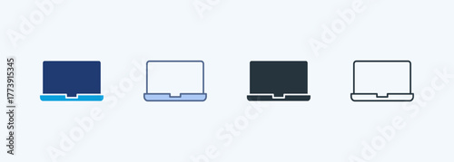 Laptop Multiple Style Icon Collection 