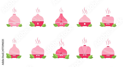 Aromatherapy Diffusers - A Collection of Pink and Red Designs.