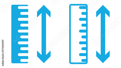 Body measurement vector icon set. Height and width human measure icon. Human height icon set. Height measurement icon set. Scale tall human. 