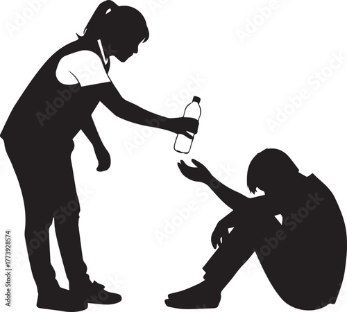 Volunteers distribute clothes and supplies to those in need on international volunteer day