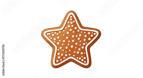 Gingerbread star cookie
