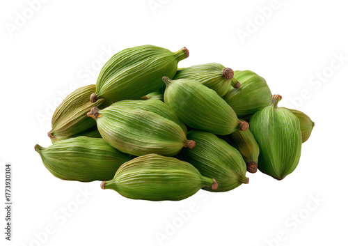 Wallpaper Mural Green Cardamom Pods Pile isolated on a transparent background Torontodigital.ca