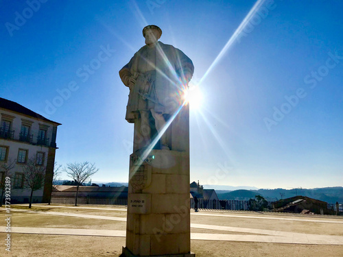  joao iii statue at Universidade de Coimbra, Portugal