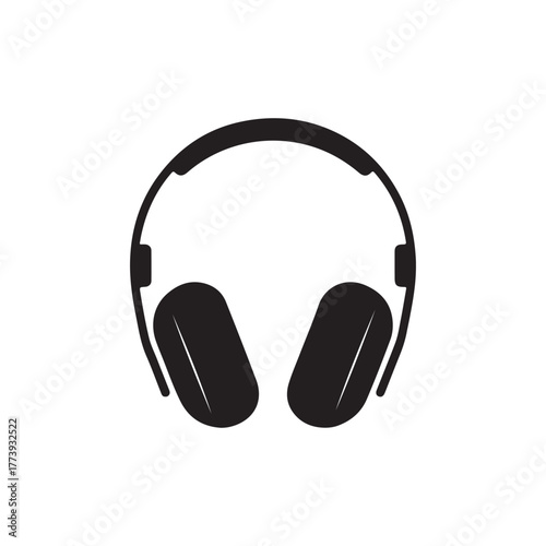 headphones isolated on white. vector eps 10