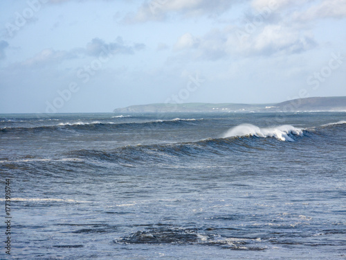 wave breaking on the sea