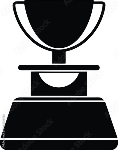 Digital scale with cup silhouette vector icon white background