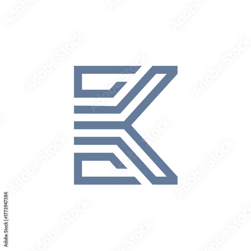 Modern Letter K Logo Design