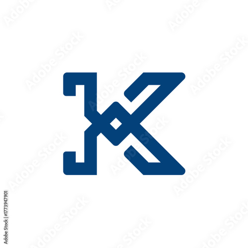 Modern Letter K Logo Design