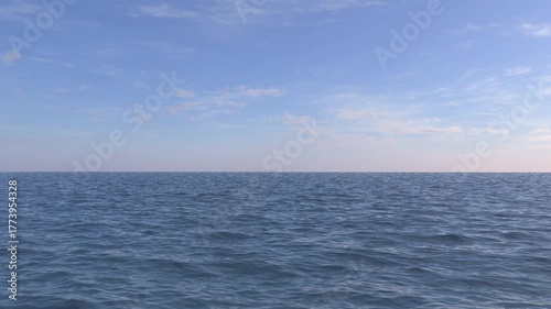 Water surface and sky - loop background