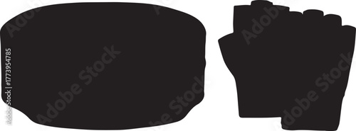 Bold Black Shapes Conveying Abstract Formations and Strong Contrast Imagery