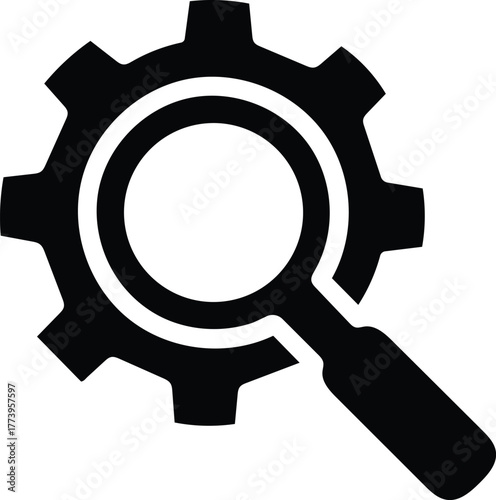 clue or discover silhouette icon on transparent background