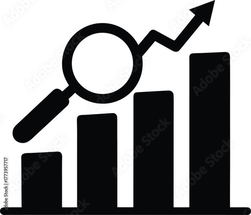 predictive analysis silhouette icon