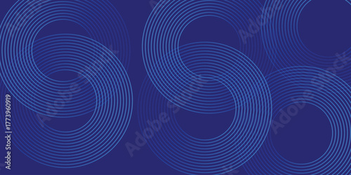 Abstract background with lines and waves. Web banner size.Image of three blue stripes and  space on white background.