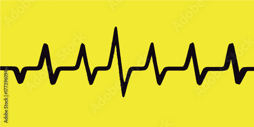 Vector illustration of a medical heartbeat monitor showing an EKG wave on an abstract background for the internet web health concept