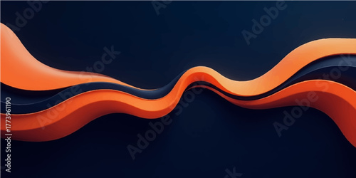 Colorful abstract wave vector design with fluid curve and light for modern business banner illustration