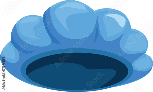 Inflatable floating cushion providing comfort and relaxation in the swimming pool