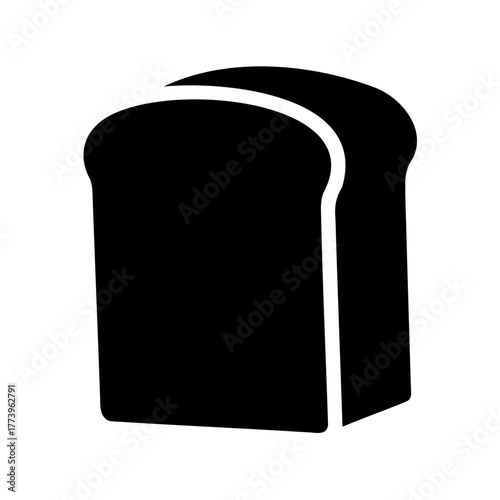 Stylized Black and White Graphic of Two Slices of Bread Together