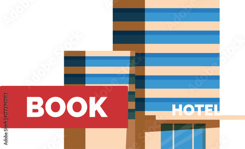 Booking a hotel room online for comfortable accommodation and a convenient place to stay during travel