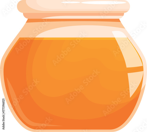 Honey fills a glass jar, embodying sweetness and natural goodness
