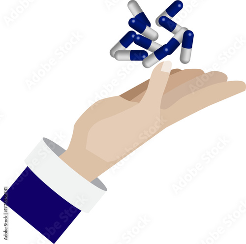 The concept of medical overuse,picture of many medicines,Proper care and use of medicines