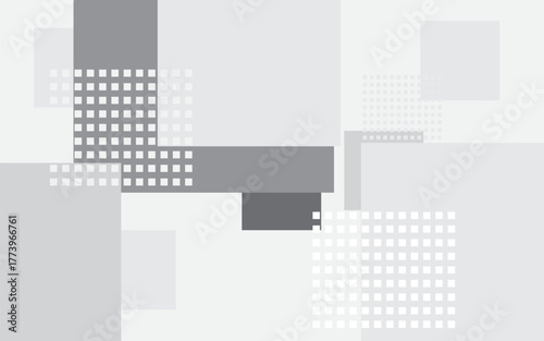 abstract background Geometric white squares and white lines,used in graphic illustration work media or others ,2d  illustration