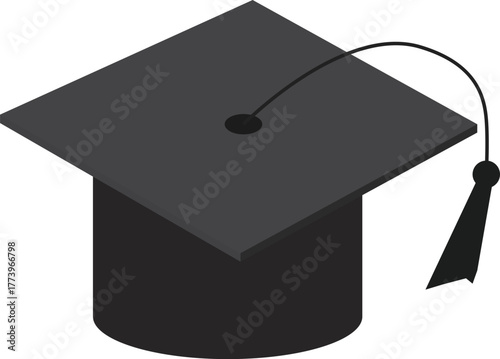The graduation cap shows the completion of studies and knowledge in the field of study.
