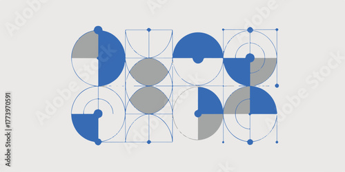geometry circular fraction grid showing sectors, radii, diameters, points