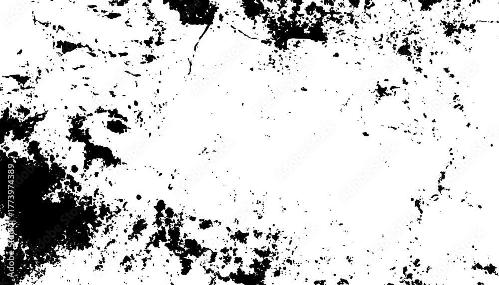 Obraz premium Abstract grunge black and white distressed texture background. Grunge texture. Dust and scratched textured backgrounds. Dust overlay distress grain. Close-up of distressed ink paint texture.