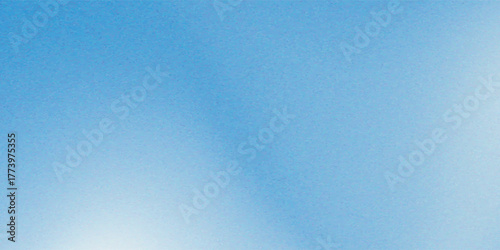 Grainy blue gradient background abstract noise texture retro banner backdrop. Eps 10