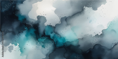 An abstract blue sky with white clouds in nature suggests a clear, serene heaven with soft light