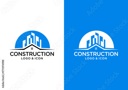 simple design vector building logo icon
