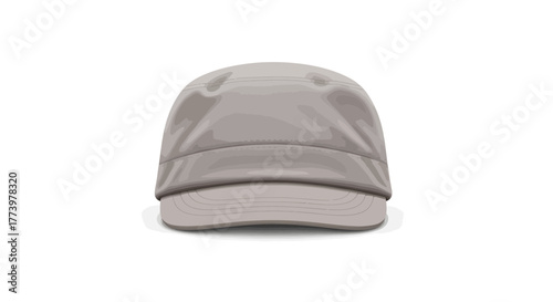 docker hat, front views, flat modern vector style