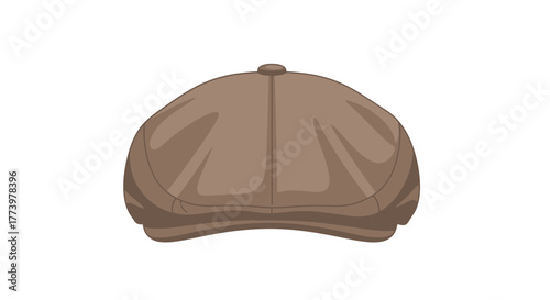 military cap isolated on white