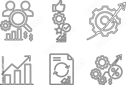 Stock vector illustration of mechanical metal gears and cogwheels for business design and technology