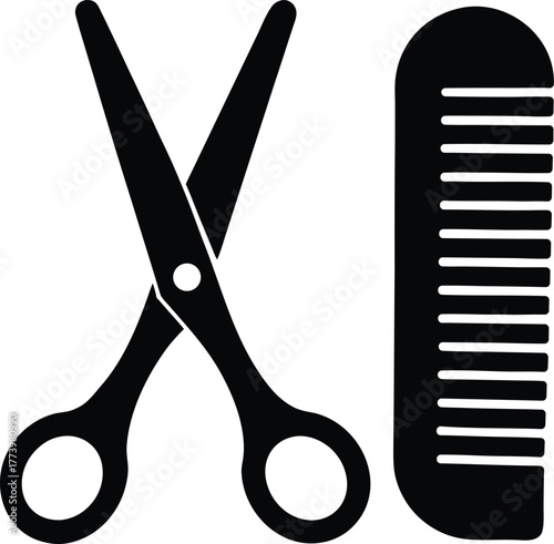 Scissors and Comb Hairdressing Icon