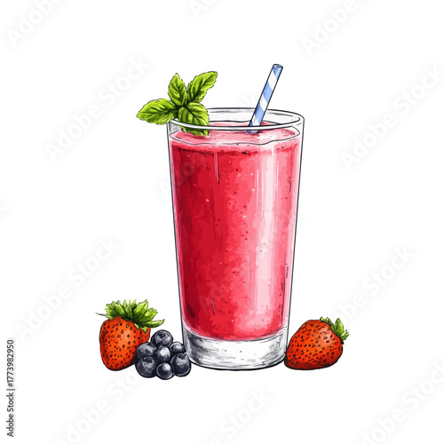 smoking pipe hand drawn illustration