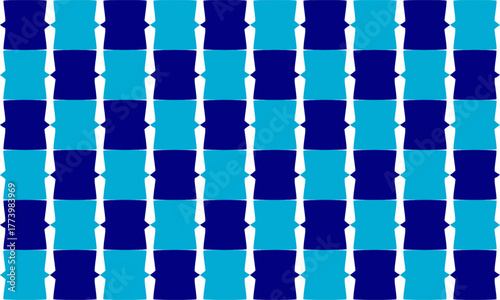 Two tone blue vintage square Checkerboard repeat pattern, replete image, design for fabric design printing