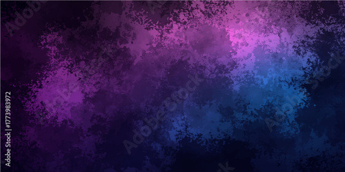 Abstract blue and purple grunge background with a smoke and cloud texture suggesting a dark storm in space