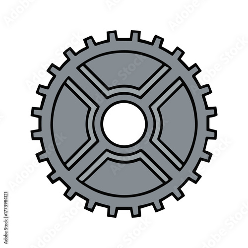 gear icon vector illustration