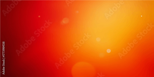 Bright abstract orange sunlight splash with bokeh glow and bubbles for a summer holiday background vector illustration