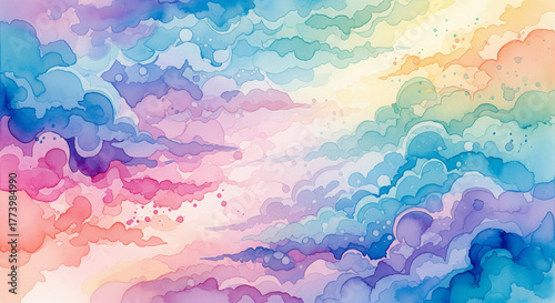 colorful cloud background