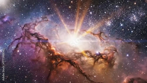 Stunning Space Nebulae and Stars: Cosmic Explosion Visuals