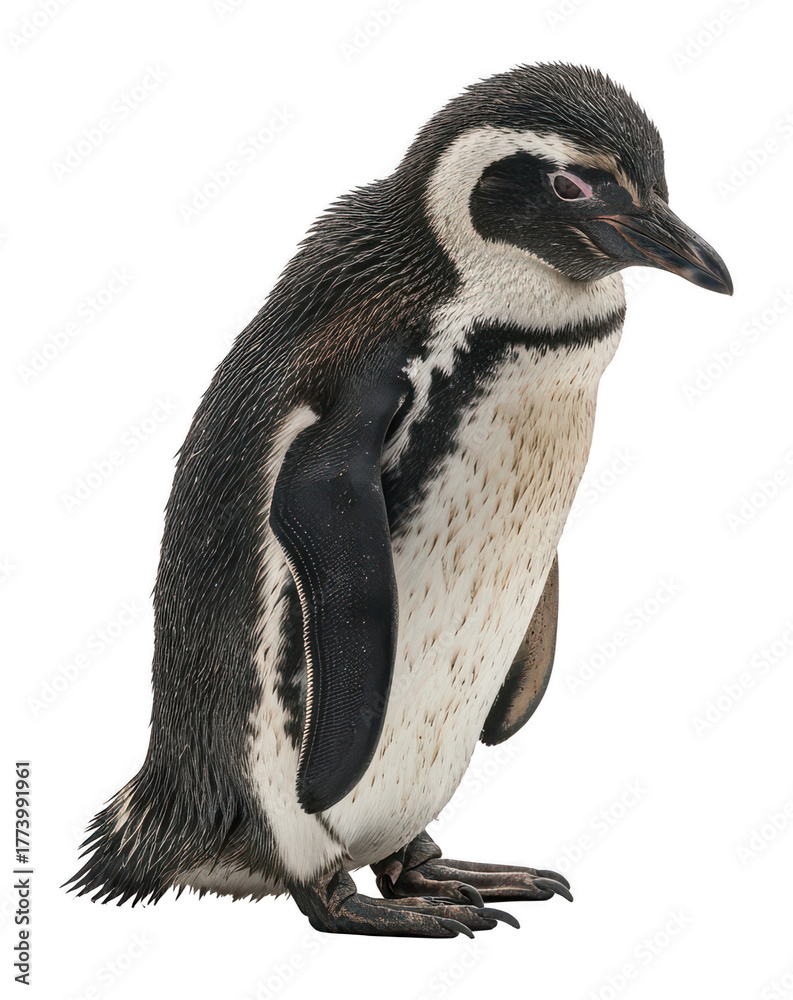 Obraz premium Humboldt Penguin Isolated on White Background