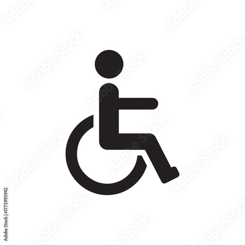 Accessible wheelchair symbol for mobility and inclusivity