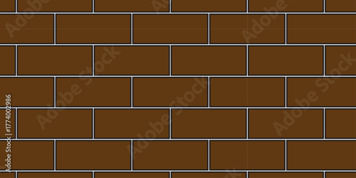 brick wall texture and solid bricks seamless pattern background.	