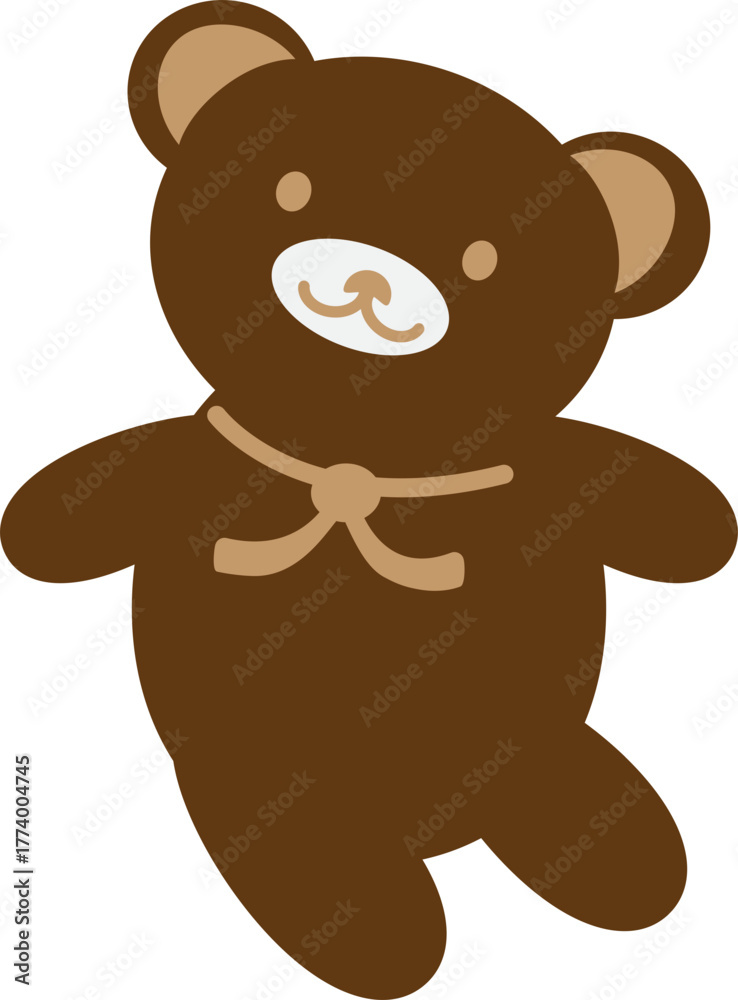 Fototapeta premium 귀여운 갈색 곰돌이 인형