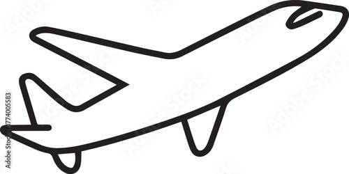 Airplane Taking Off (Minimalist)