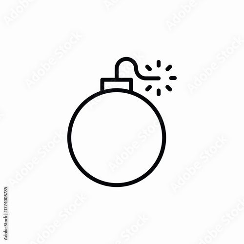 bomb explosion icon sign vector