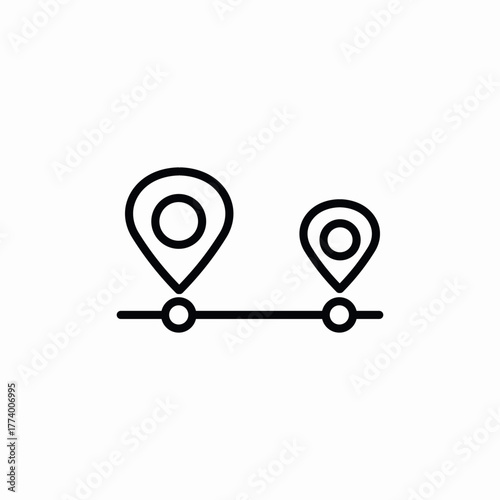 destination location icon sign vector
